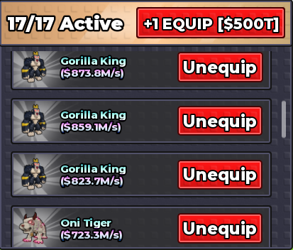 CriaRlk7777 / 2 DIVINOS - 60B DE VELOCIDADE - 28B DE MONEY/S - 6 ETERNALS