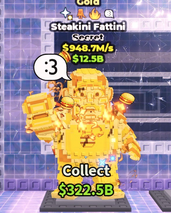 Steakini com Tung Tung Gold 948.7M/s