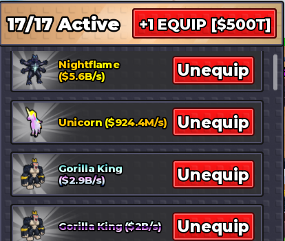 CriaRlk7777 / 2 DIVINOS - 60B DE VELOCIDADE - 28B DE MONEY/S - 6 ETERNALS
